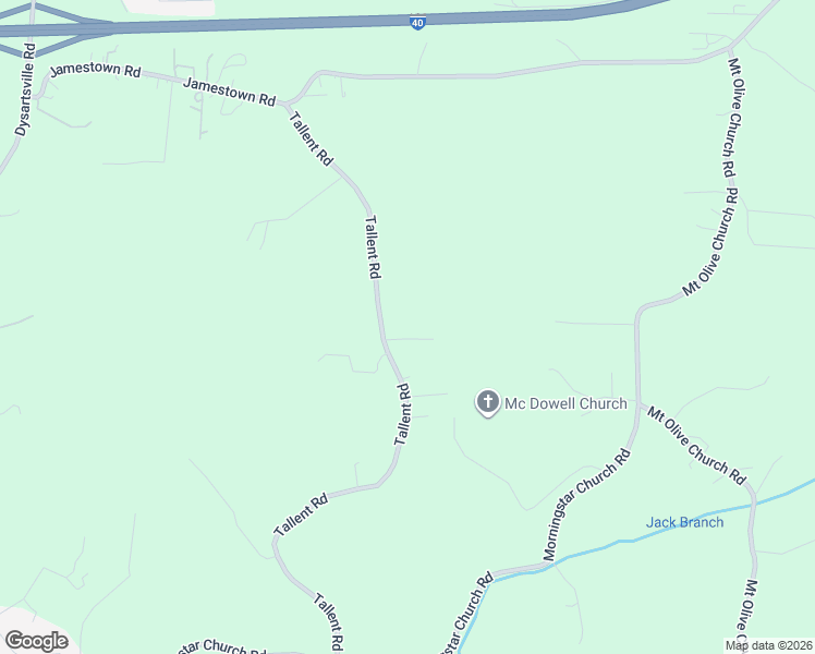 map of restaurants, bars, coffee shops, grocery stores, and more near 4949 Tallent Road in Morganton