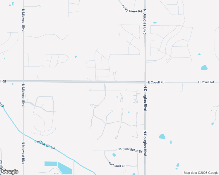 map of restaurants, bars, coffee shops, grocery stores, and more near 8007 Redbud Creek Drive in Edmond