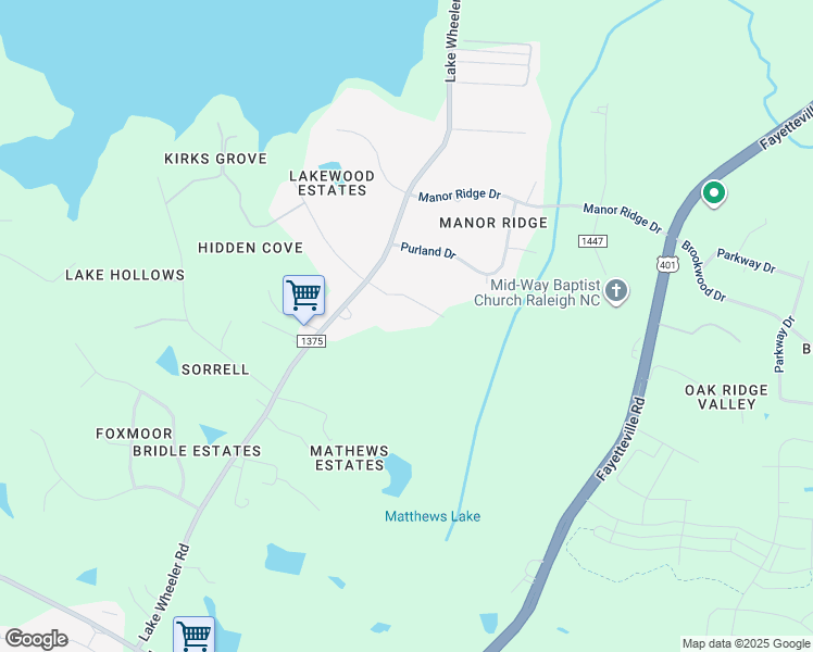 map of restaurants, bars, coffee shops, grocery stores, and more near 3209 Stoneyford Court in Raleigh