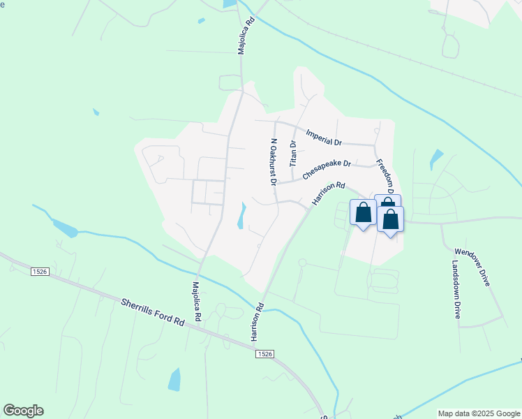 map of restaurants, bars, coffee shops, grocery stores, and more near 225 Independence Drive in Salisbury