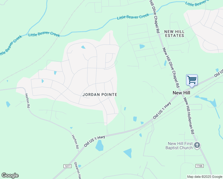 map of restaurants, bars, coffee shops, grocery stores, and more near 3426 Jordan Shires Drive in New Hill