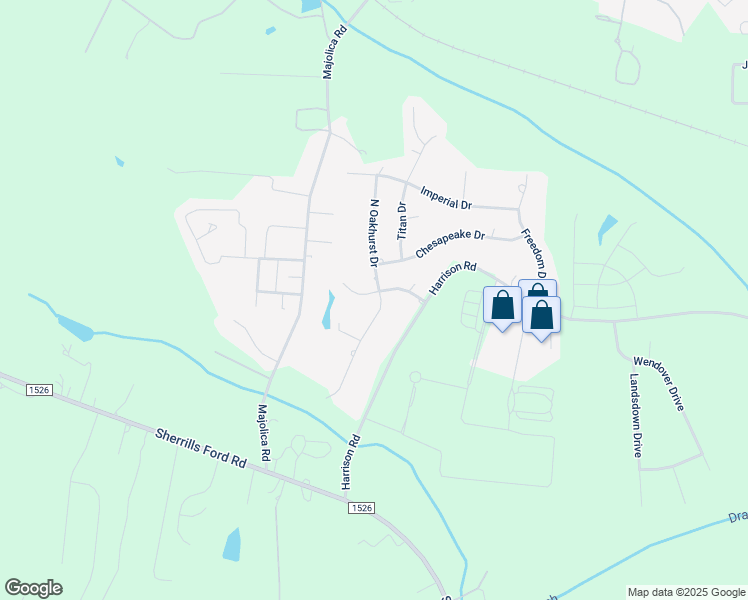 map of restaurants, bars, coffee shops, grocery stores, and more near 120 South Oakhurst Drive in Salisbury