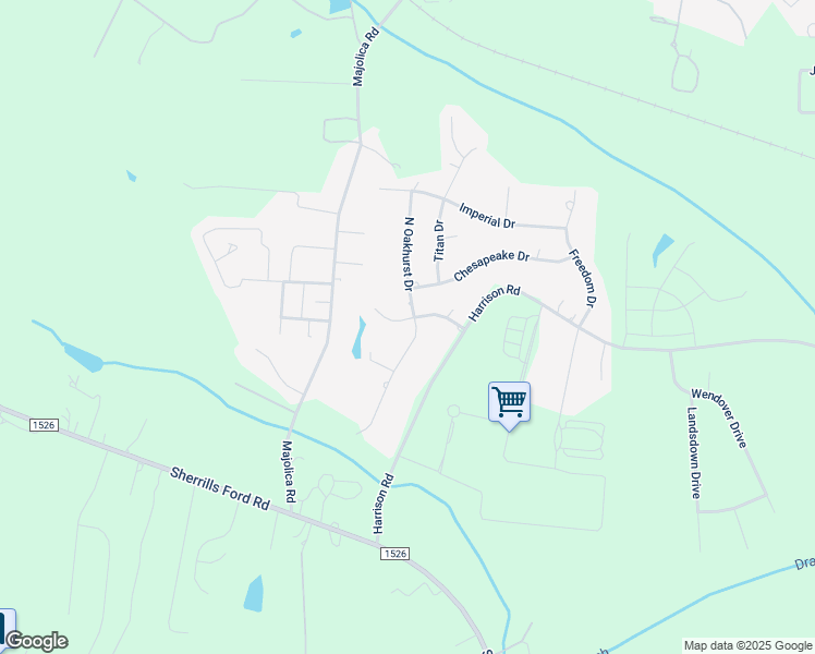 map of restaurants, bars, coffee shops, grocery stores, and more near 120 South Oakhurst Drive in Salisbury