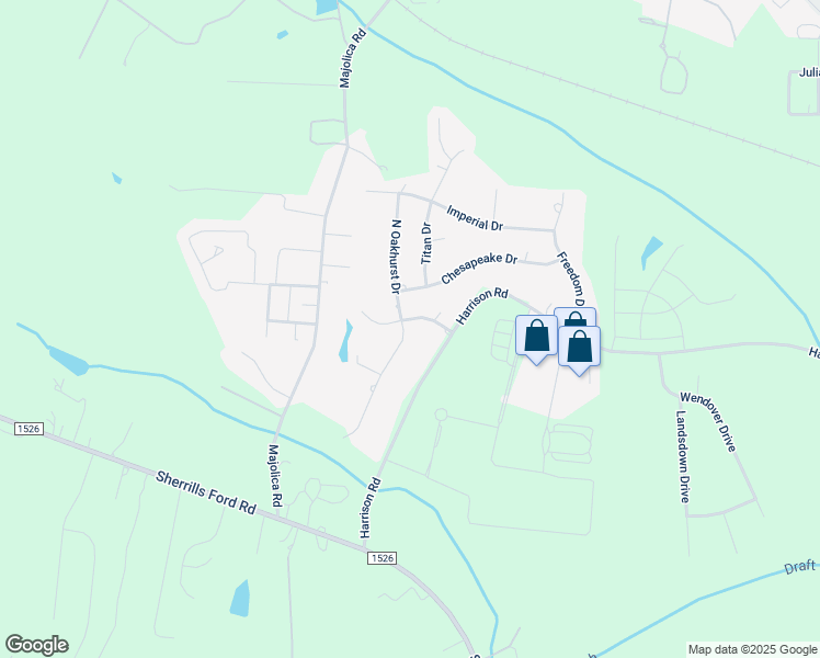 map of restaurants, bars, coffee shops, grocery stores, and more near 145 Independence Drive in Salisbury