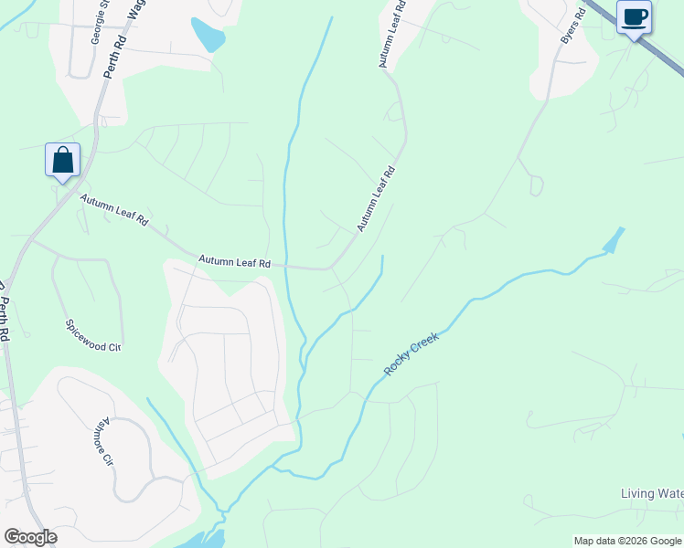 map of restaurants, bars, coffee shops, grocery stores, and more near in Troutman