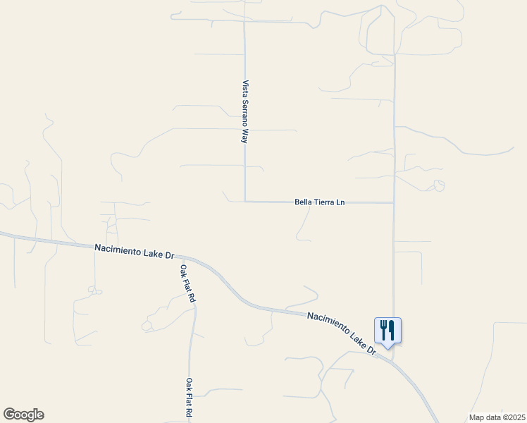 map of restaurants, bars, coffee shops, grocery stores, and more near 2210 Bella Tierra Lane in Paso Robles