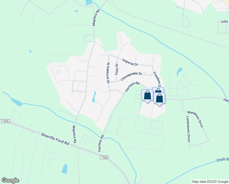 map of restaurants, bars, coffee shops, grocery stores, and more near 135 Independence Drive in Salisbury