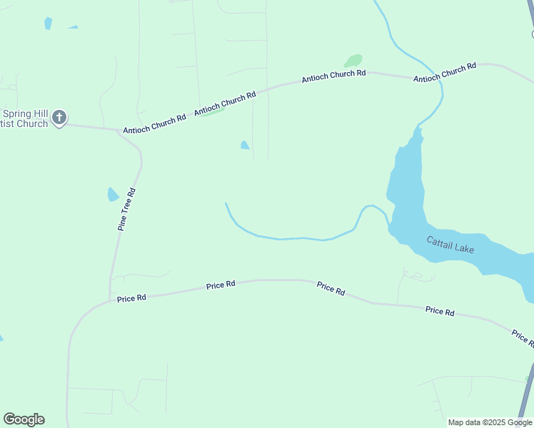 map of restaurants, bars, coffee shops, grocery stores, and more near 1336 Antioch Church Road in Zebulon