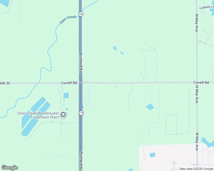 map of restaurants, bars, coffee shops, grocery stores, and more near 20611 Deer Springs Circle in Edmond