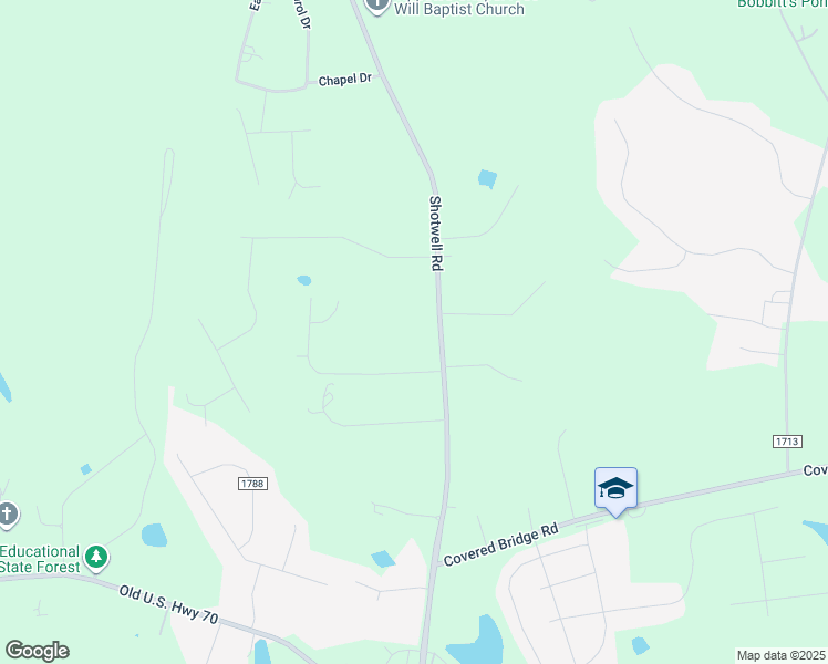 map of restaurants, bars, coffee shops, grocery stores, and more near 1947 Shotwell Road in Clayton