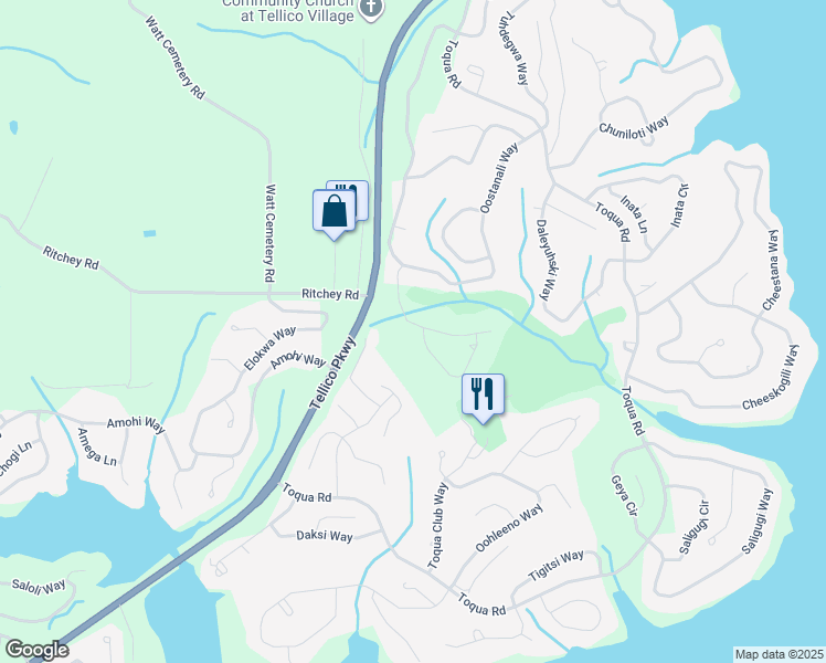 map of restaurants, bars, coffee shops, grocery stores, and more near 201 Oligi Circle in Loudon