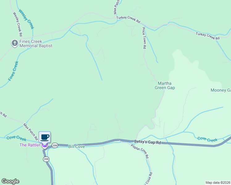 map of restaurants, bars, coffee shops, grocery stores, and more near 18 Fines Creek Road in Clyde