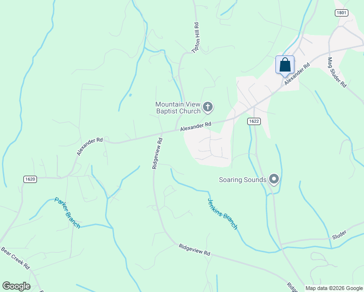map of restaurants, bars, coffee shops, grocery stores, and more near 788 Alexander Rd in Alexander