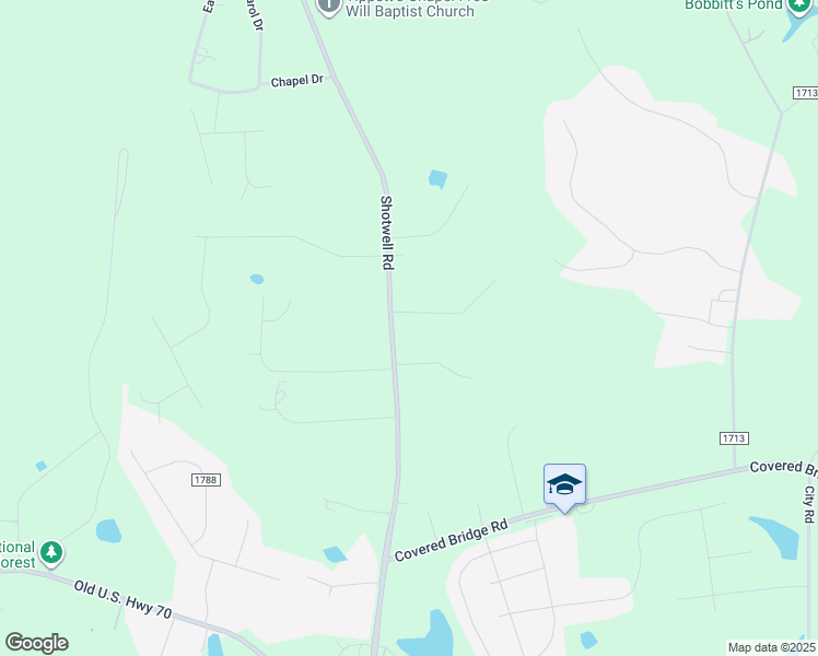 map of restaurants, bars, coffee shops, grocery stores, and more near 1946 Shotwell Road in Clayton