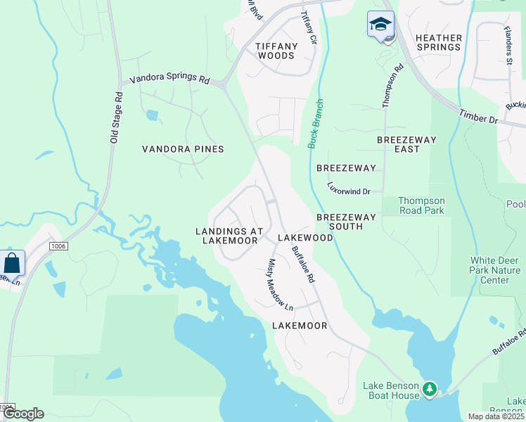 map of restaurants, bars, coffee shops, grocery stores, and more near 1613 Cane Creek Drive in Garner