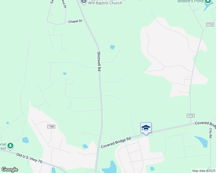 map of restaurants, bars, coffee shops, grocery stores, and more near 1946 Shotwell Road in Clayton