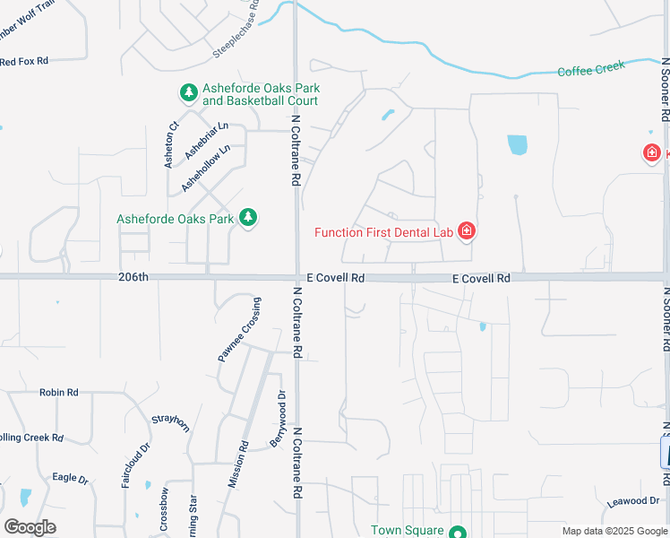 map of restaurants, bars, coffee shops, grocery stores, and more near 3000 Sawgrass Road in Edmond