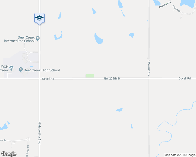 map of restaurants, bars, coffee shops, grocery stores, and more near Covell Road in Edmond