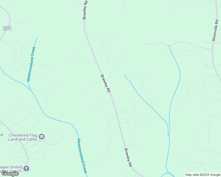 map of restaurants, bars, coffee shops, grocery stores, and more near 429 Brawley Road in Cleveland