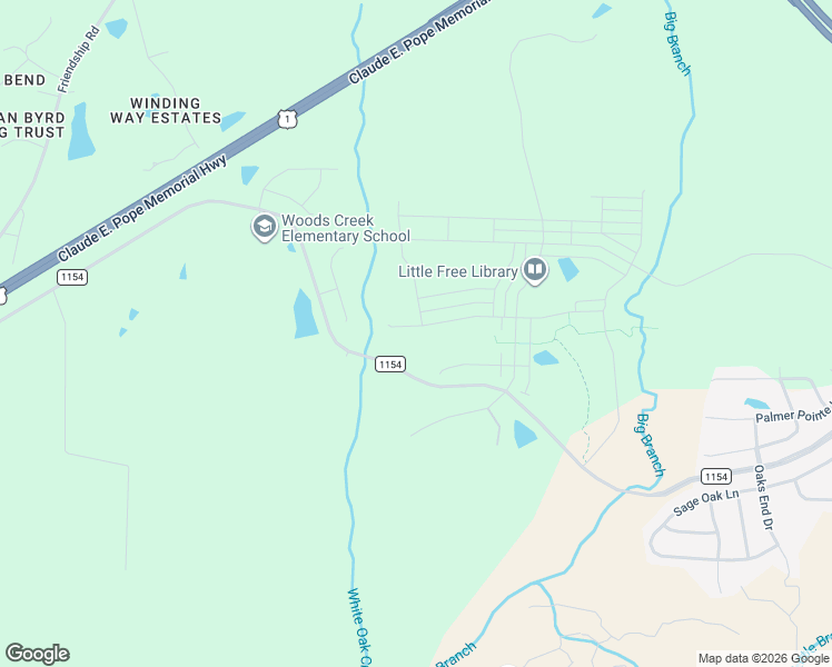 map of restaurants, bars, coffee shops, grocery stores, and more near Woods Creek Road in Apex