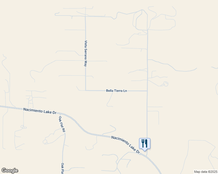 map of restaurants, bars, coffee shops, grocery stores, and more near 2210 Bella Tierra Lane in Paso Robles