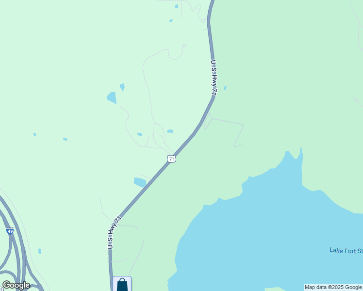 map of restaurants, bars, coffee shops, grocery stores, and more near 17210 North Highway 71 in Mountainburg