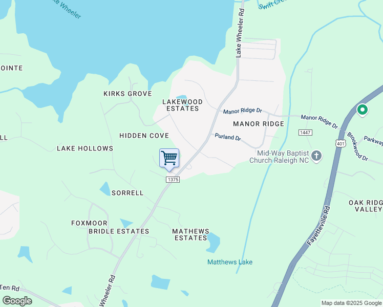 map of restaurants, bars, coffee shops, grocery stores, and more near 7009 Jeffrey Drive in Raleigh