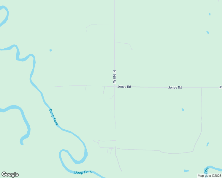 map of restaurants, bars, coffee shops, grocery stores, and more near 5950 Jones Road in Okmulgee