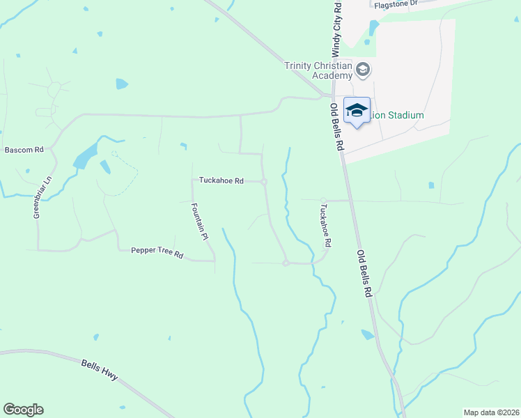 map of restaurants, bars, coffee shops, grocery stores, and more near 233 Tuckahoe Road in Jackson