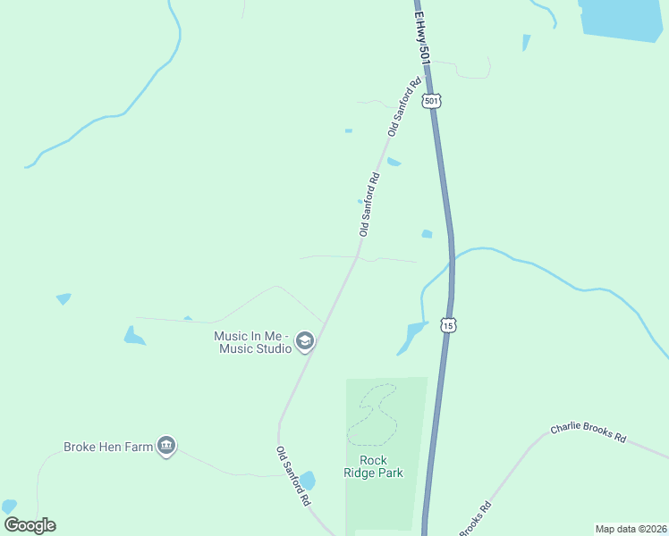 map of restaurants, bars, coffee shops, grocery stores, and more near 190 Louise Jenkins Road in Moncure