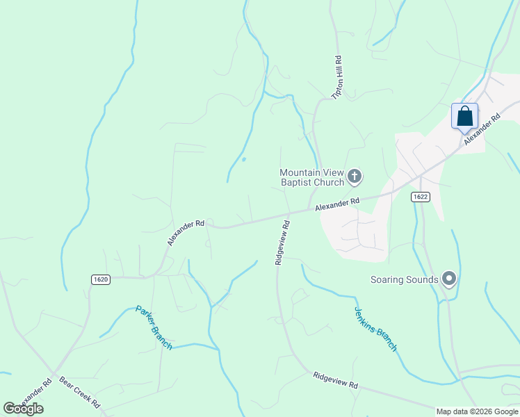 map of restaurants, bars, coffee shops, grocery stores, and more near 1049 Alexander Road in Leicester
