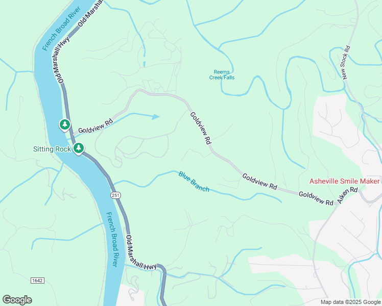 map of restaurants, bars, coffee shops, grocery stores, and more near 26 Spanish Oaks in Asheville