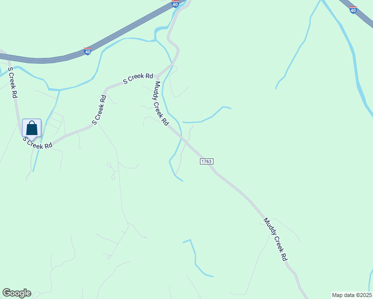 map of restaurants, bars, coffee shops, grocery stores, and more near 404 Muddy Creek Road in Nebo