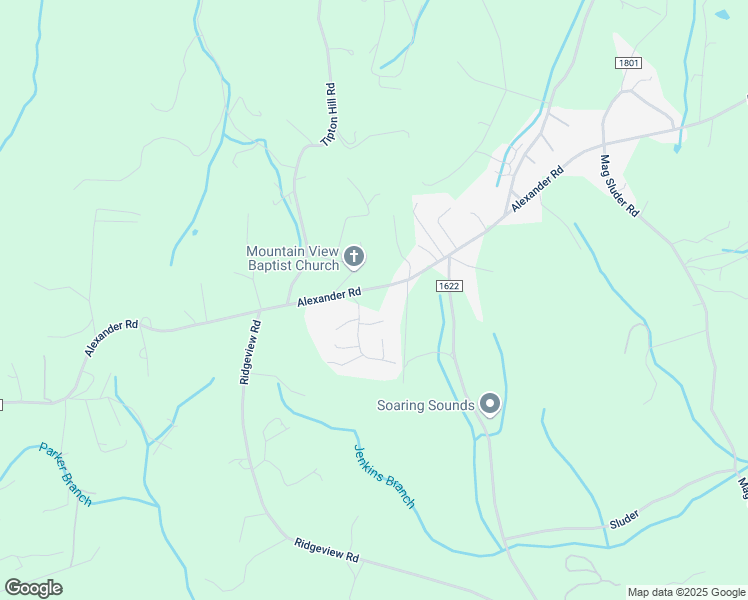 map of restaurants, bars, coffee shops, grocery stores, and more near 720 Alexander Road in Alexander