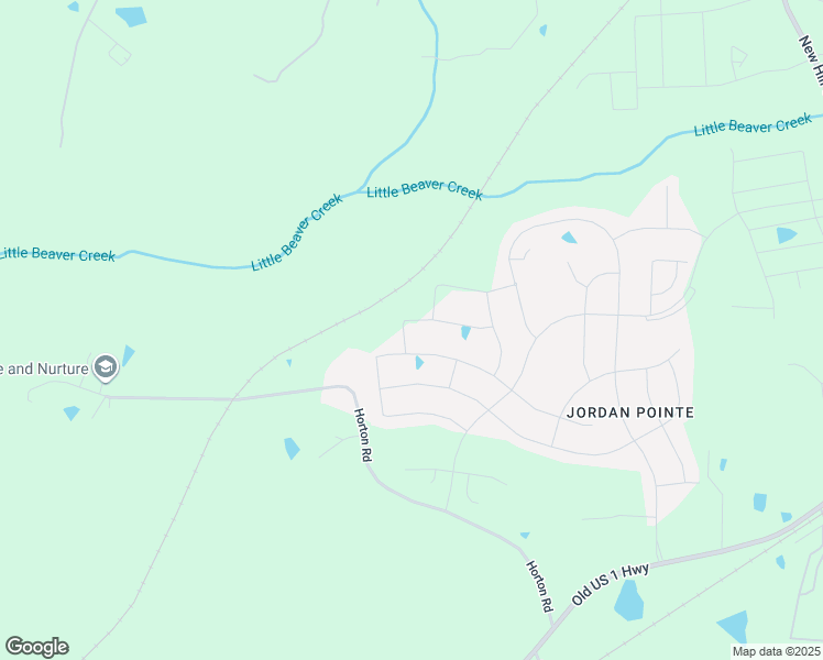 map of restaurants, bars, coffee shops, grocery stores, and more near 3643 Jordan Estates Way in New Hill
