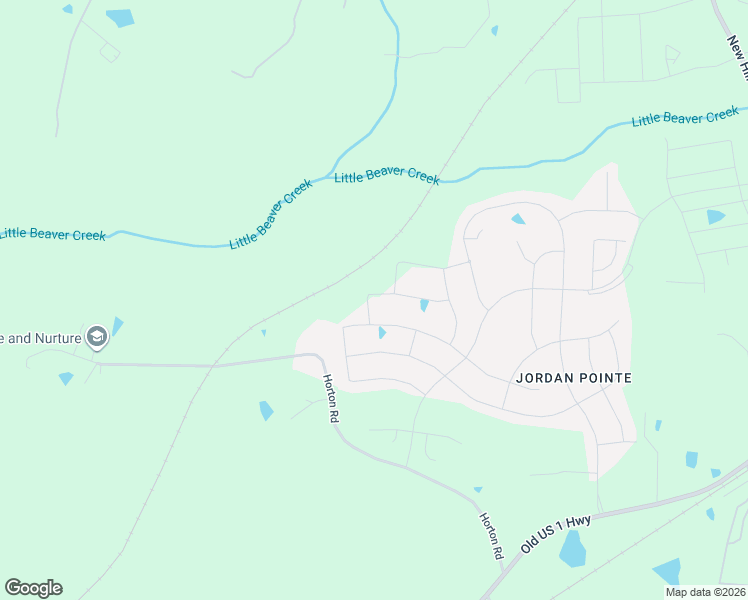 map of restaurants, bars, coffee shops, grocery stores, and more near 3643 Jordan Estates Way in New Hill