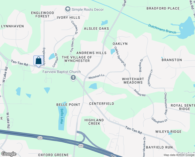 map of restaurants, bars, coffee shops, grocery stores, and more near 3017 Whitehart Lane in Raleigh
