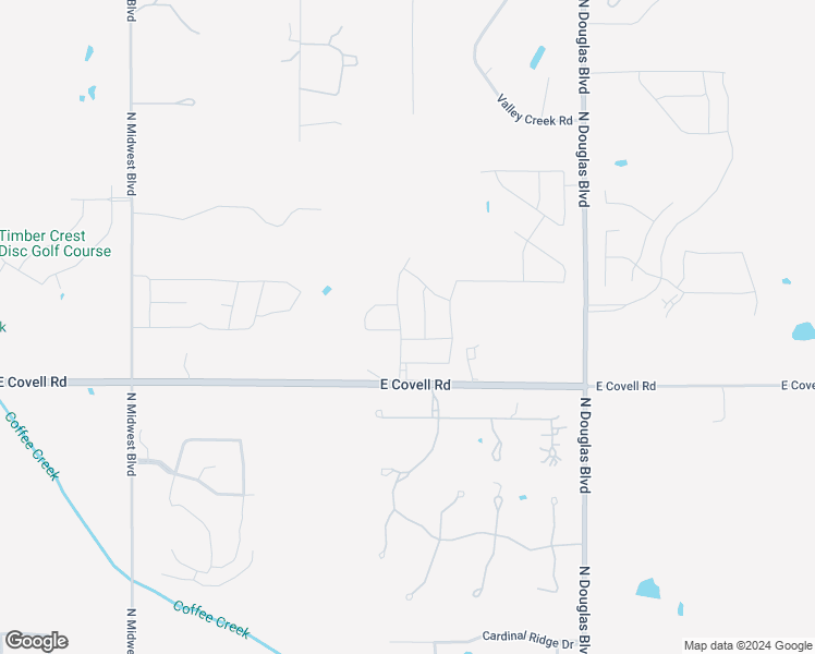 map of restaurants, bars, coffee shops, grocery stores, and more near 2832 Cypress Springs Boulevard in Edmond