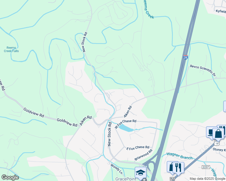 map of restaurants, bars, coffee shops, grocery stores, and more near 10 Northbrook Place in Asheville