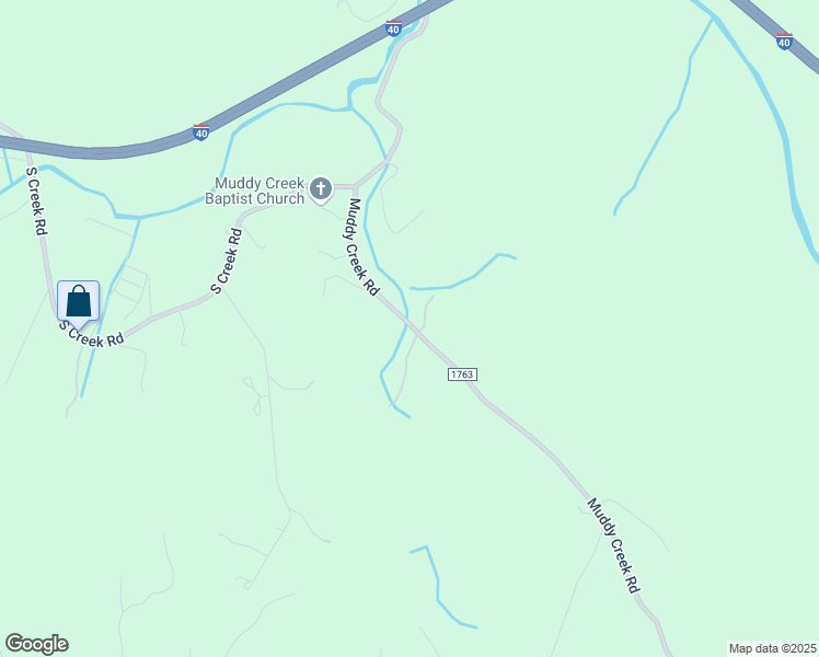 map of restaurants, bars, coffee shops, grocery stores, and more near 404 Muddy Creek Road in Nebo