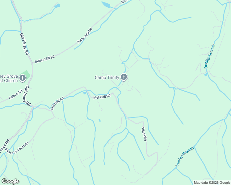 map of restaurants, bars, coffee shops, grocery stores, and more near 651 Mel Hall Road in Maryville