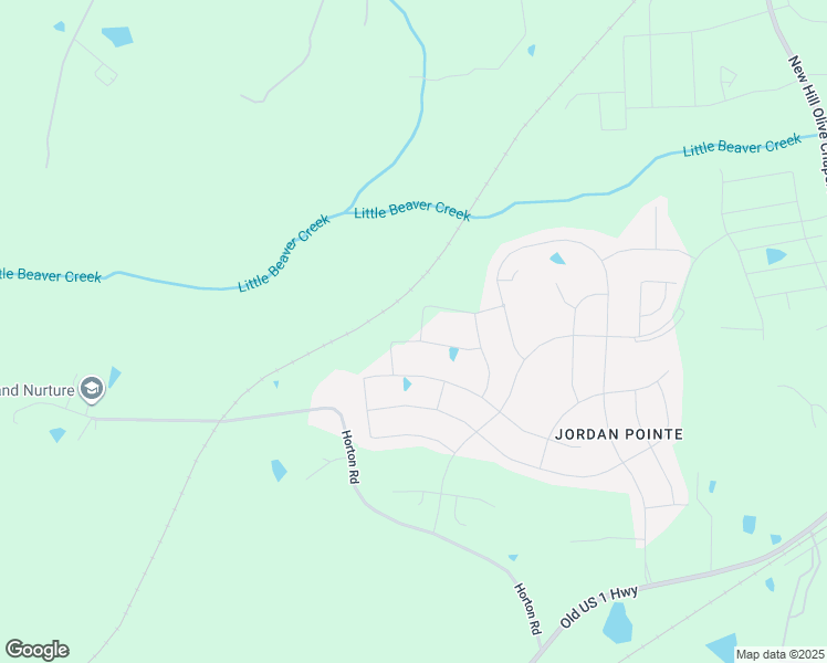 map of restaurants, bars, coffee shops, grocery stores, and more near 3636 Jordan Estates Way in New Hill