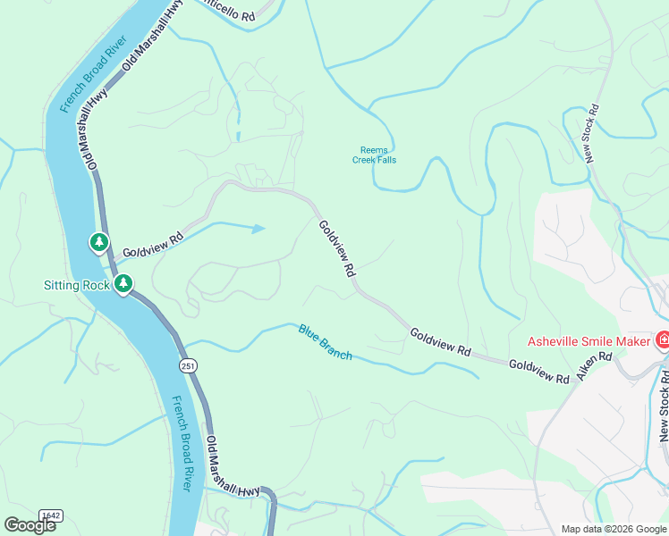 map of restaurants, bars, coffee shops, grocery stores, and more near 26 Spanish Oaks in Asheville