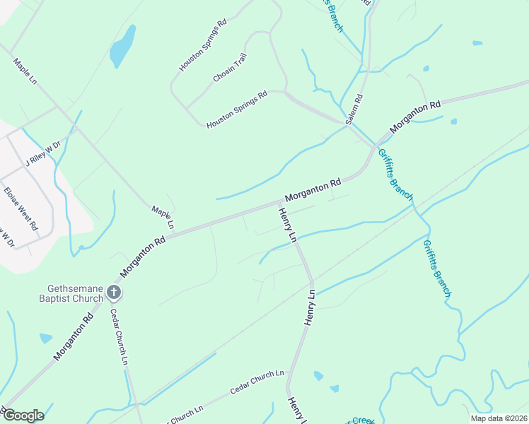 map of restaurants, bars, coffee shops, grocery stores, and more near 5105 Morganton Road in Greenback