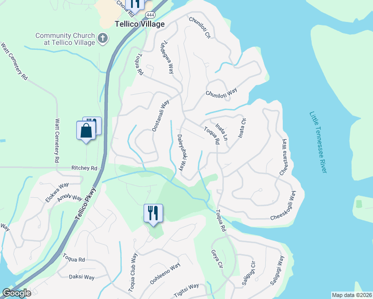 map of restaurants, bars, coffee shops, grocery stores, and more near 167 Daleyuhski Way in Loudon