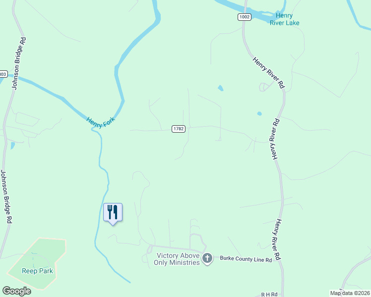 map of restaurants, bars, coffee shops, grocery stores, and more near 8632 County Line Road in Hickory