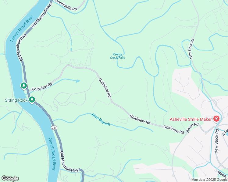 map of restaurants, bars, coffee shops, grocery stores, and more near 4 Patti Lane in Asheville