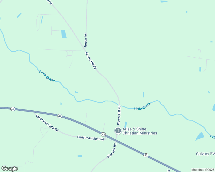 map of restaurants, bars, coffee shops, grocery stores, and more near 5829 Flower Hill Road in Kenly