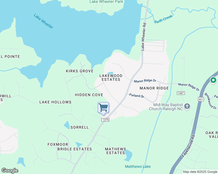 map of restaurants, bars, coffee shops, grocery stores, and more near 7105 Jeffrey Drive in Raleigh