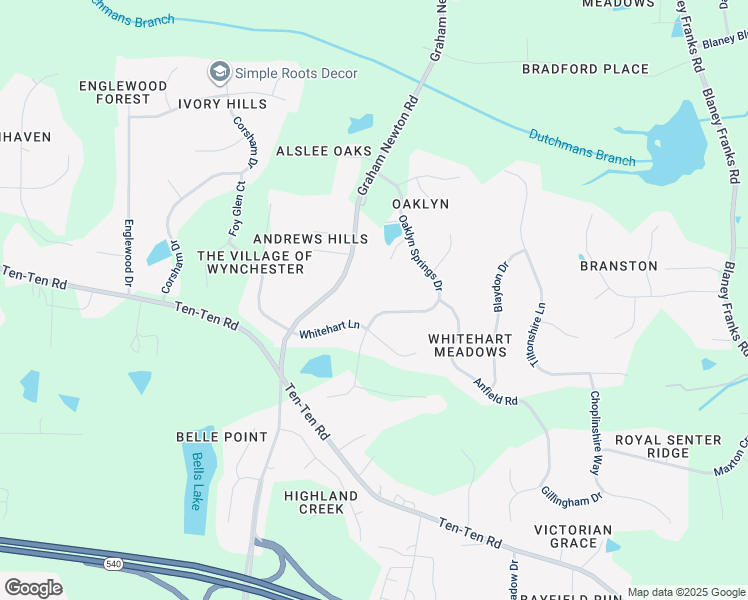 map of restaurants, bars, coffee shops, grocery stores, and more near 3228 Oaklyn Springs Drive in Raleigh